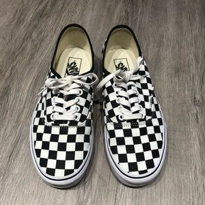 Black/White Checkered Vans